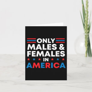 Pro Trump Gender Reveal Only Males And Females In Card