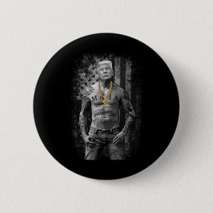 Pro Trump Patriotic Gangster - Anti-liberal Republ 6 Cm Round Badge