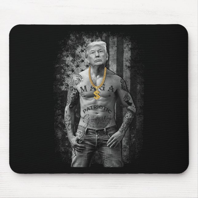 Pro Trump Patriotic Gangster - Anti-liberal Republ Mouse Pad (Front)