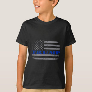 Pro Trump Political American Flag T Shirt - Thin B