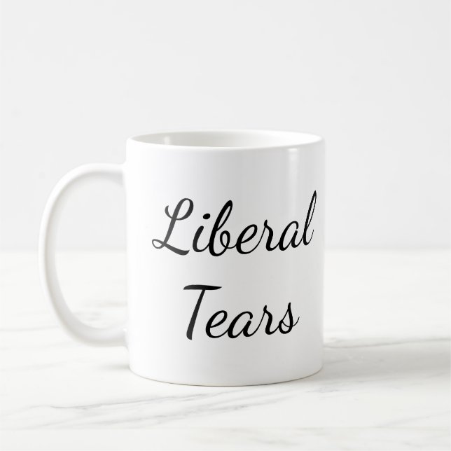 Pro-Trump Tears Funny Conservative Political Mug (Left)