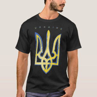 Pro Ukraine Support Flag Symbol Ukrainian Trident T-Shirt