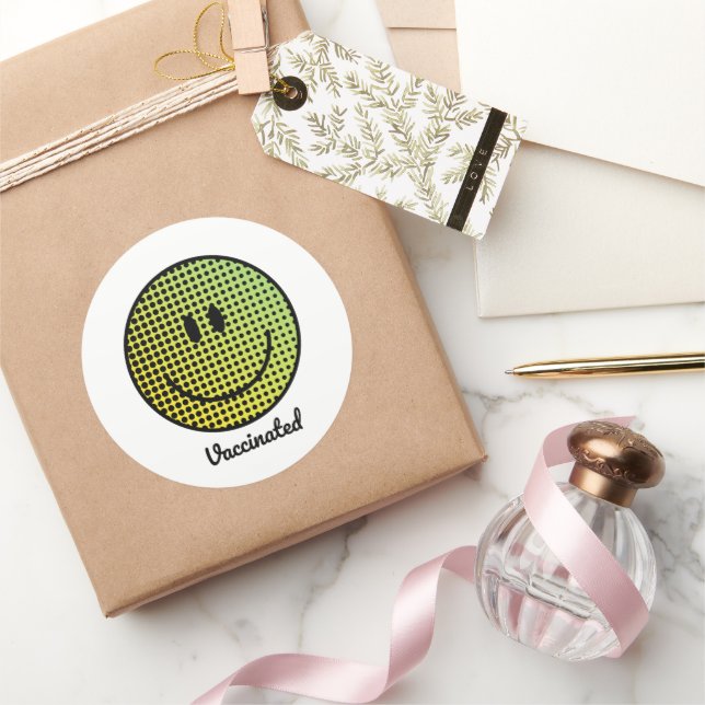 Pro Vaccine - Immune - Vaccinated - Immunisation Classic Round Sticker (Gifting)