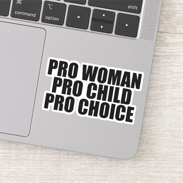 Pro Woman Pro Child Pro Choice Feminist Laptop (Detail)