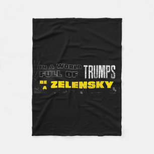 Pro Zelensky Be Zelensky Support Ukraine  Fleece Blanket