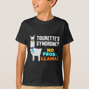 Prob-llama Tourette Syndrome Warrior Survivor Awar T-Shirt