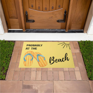 Probably at the Beach Tropical Coastal Doormat