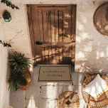 Probably Out Hunting Funny Custom Brown Trendy Doormat<br><div class="desc">Probably out hunting! Show your love for hunting or the hunter in your life with this hilarious doormat. With a simple typography based design and a distressed textured finish, this neutral black and tan mat suits a variety of decor styles. Leave the current quote or customise the template with your...</div>
