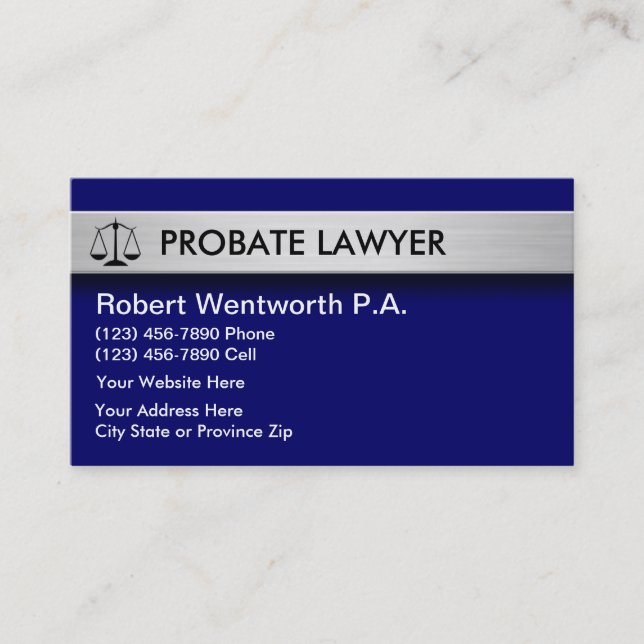 Probate Law Business Cards (Front)