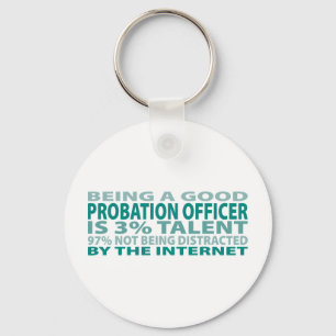 Probation Officer 3% Talent Key Ring