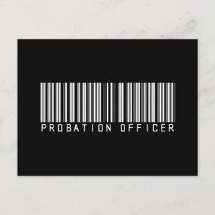 Probation Officer Bar Code Postcard