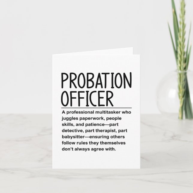 Probation officer card (Front)