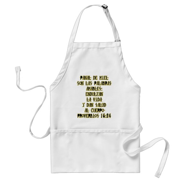 Proberbios 16:24 standard apron (Front)