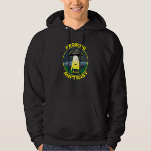 Probing Ain't Easy Funny UFO Alien Abduction Vinta Hoodie