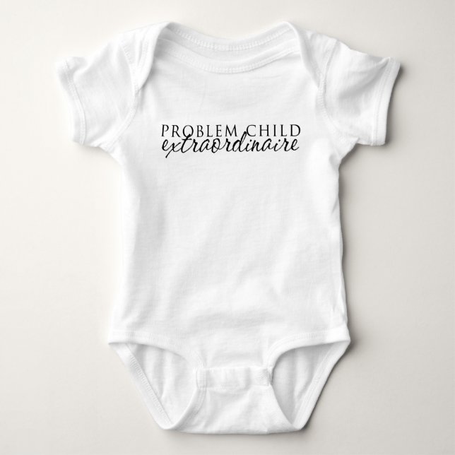 Problem Child Baby Bodysuit (Front)
