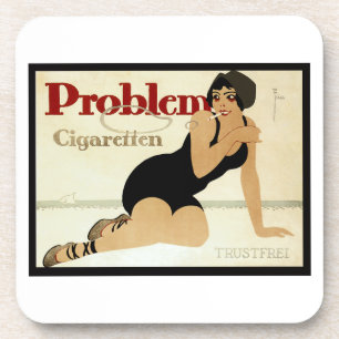 Problem Cigarette Ad Coaster
