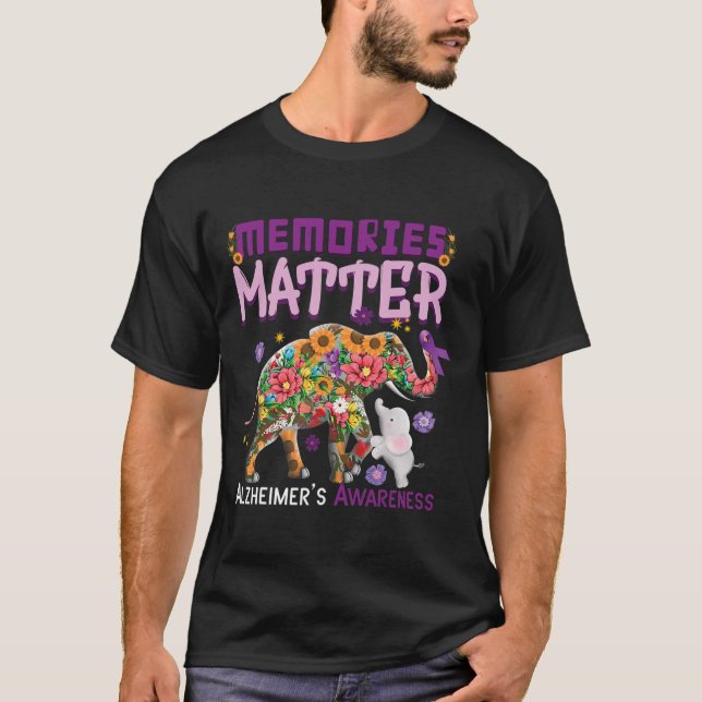 Problem Elephant Heimer Heimers Awareness  T-Shirt (Front)