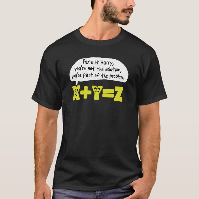 Problem Funny Math T-Shirt (Front)