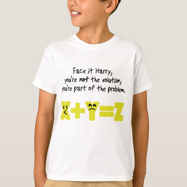 Problem Funny Math T-Shirt (Front)