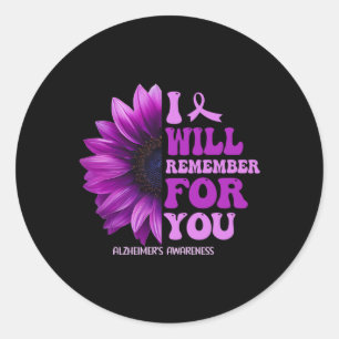 Problem Heimer Purple Heimer's Awareness 2  Classic Round Sticker