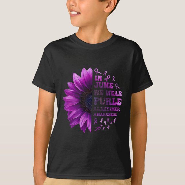 Problem Heimer Purple Heimer's Awareness 4  T-Shirt (Front)