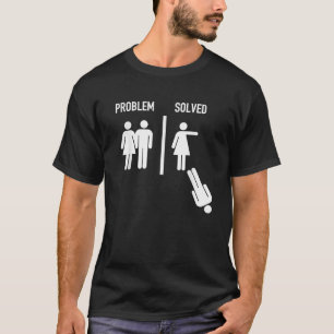 Problem Is Solved Funny Marriage Versus Divorce T-Shirt