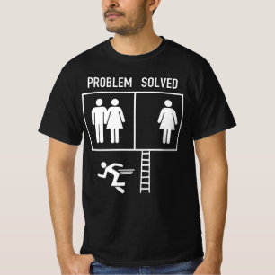 Problem is Solved Funny Marriage Versus Divorcee T-Shirt