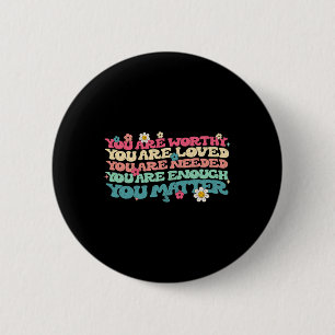 Problem Kindness Be Kind Groovy Mental Health Awar 6 Cm Round Badge