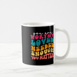 Problem Kindness Be Kind Groovy Mental Health Awar Coffee Mug