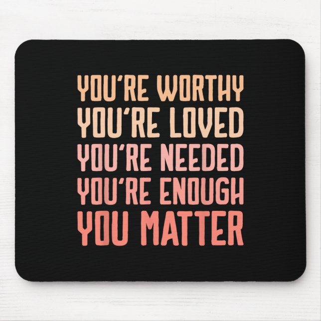 Problem Kindness Fight The Stigma Mental Health Aw Mouse Pad (Front)