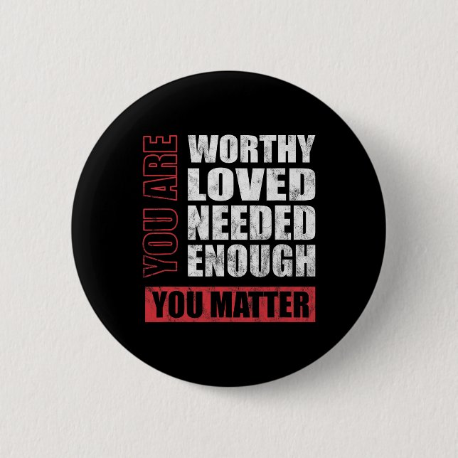 Problem Mental Health Awareness  6 Cm Round Badge (Front)
