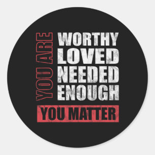 Problem Mental Health Awareness  Classic Round Sticker
