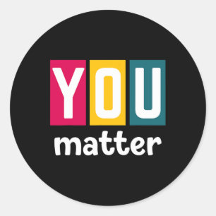 Problem Mental Health Awareness For Women Classic Round Sticker