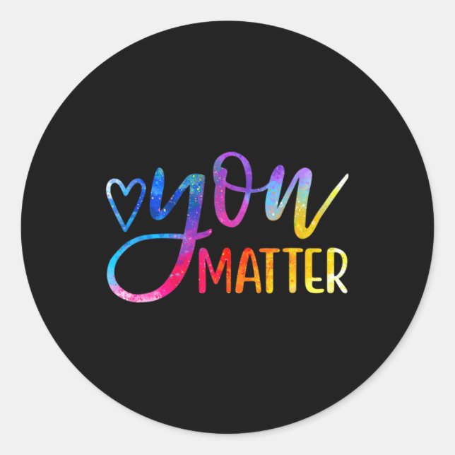 Problem - Mental Health Awareness Inspirational Gi Classic Round Sticker (Front)