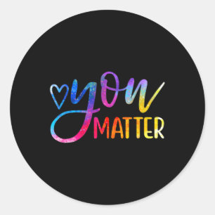Problem - Mental Health Awareness Inspirational Gi Classic Round Sticker