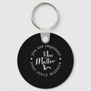 Problem Mental Health Awareness Warrior Counsellor Key Ring