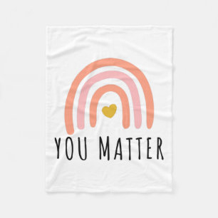 Problem Promote Positive Awareness Inspirational D Fleece Blanket