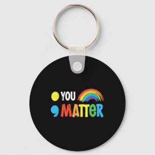 Problem Semicolon Mental Health Warrior Solidarity Key Ring