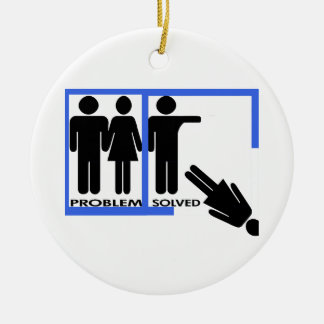 Problem Solved Dump Her Breakup Ornament