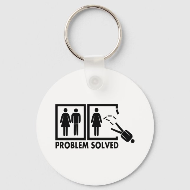 Problem solved - Man Key Ring (Front)