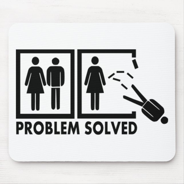 Problem solved - Man Mouse Pad (Front)