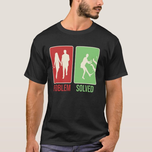Problem Solved Separation Annulment Marriage Divor T-Shirt (Front)