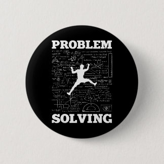 Problem Solving Climber Rock Climbing Bouldering P 6 Cm Round Badge