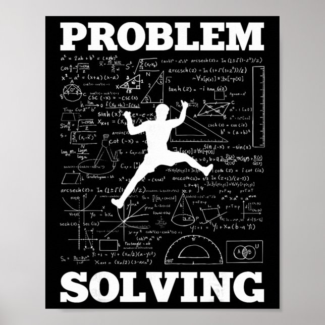 Problem Solving Climber Rock Climbing Bouldering P Poster (Front)