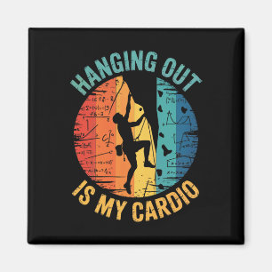 Problem Solving Is My Cardio Rock Climbing Boulder Magnet
