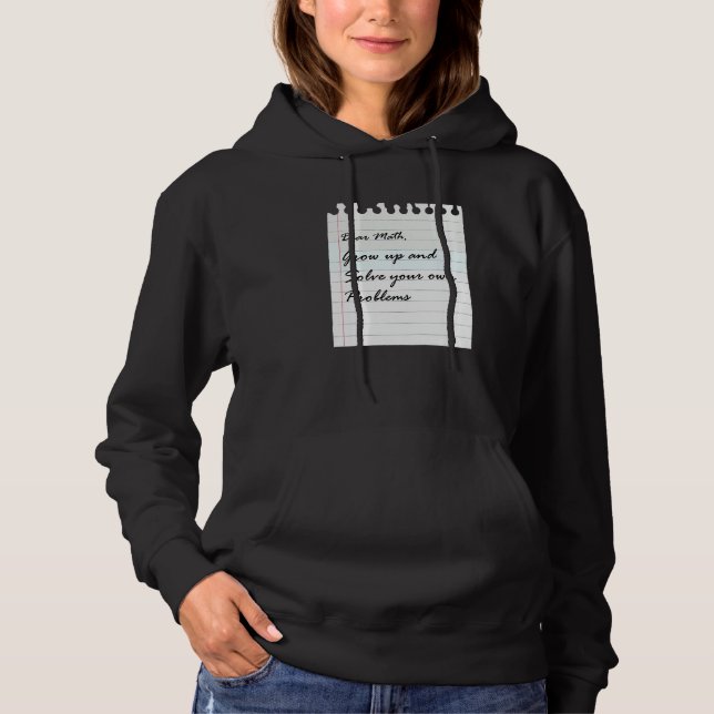 Problem Solving Math Learning Calculation Mathemat Hoodie (Front)