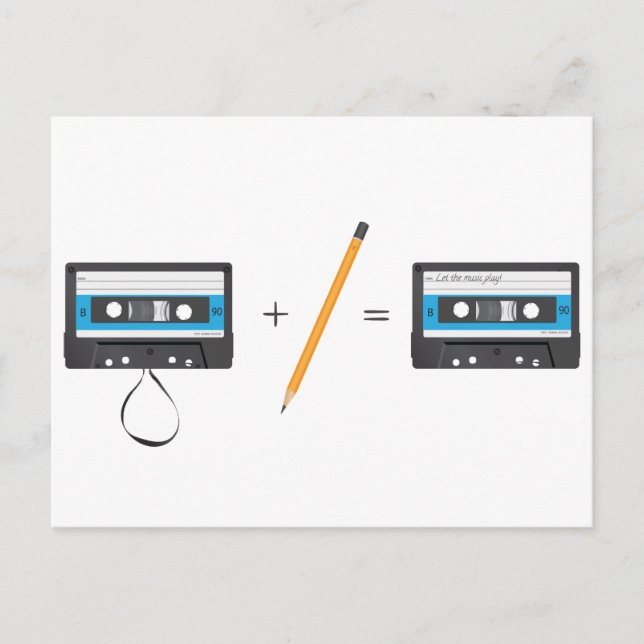 Problem-solving with compact cassette tapes. postcard (Front)