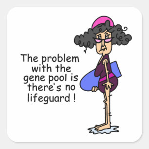 Problem With the Gene Pool Square Sticker