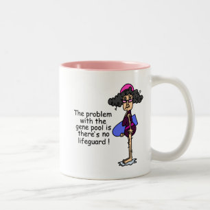 Problem With the Gene Pool Two-Tone Coffee Mug