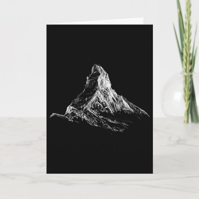 Problemhorn Switzerland Alps Mountains Hiking Clim Card (Front)